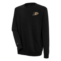 Men's Antigua  Black Anaheim Ducks Victory Pullover Sweatshirt