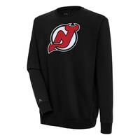 Men's Antigua  Black New Jersey Devils Victory Pullover Sweatshirt