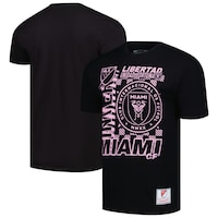 Men's Mitchell & Ness Black Inter Miami CF Striker T-Shirt