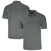 Men's Cutter & Buck Gray Virginia Military Institute Keydets Big & Tall Forge Eco Stretch Recycled Polo