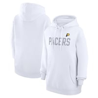 Women's G-III 4Her by Carl Banks  White Indiana Pacers Dot Print Pullover Hoodie