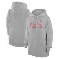 Women's G-III 4Her by Carl Banks  Heather Gray Houston Rockets Dot Print Pullover Hoodie