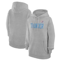Women's G-III 4Her by Carl Banks  Heather Gray Oklahoma City Thunder Dot Print Pullover Hoodie