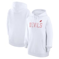 Women's G-III 4Her by Carl Banks  White New Jersey Devils Dot Print Pullover Hoodie