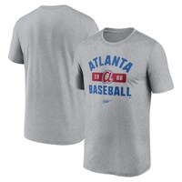 Men's Nike Heather Gray Atlanta Braves Legend T-Shirt