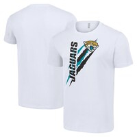 Men's Starter  White Jacksonville Jaguars Color Scratch T-Shirt