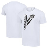 Men's Starter  White Las Vegas Raiders Color Scratch T-Shirt