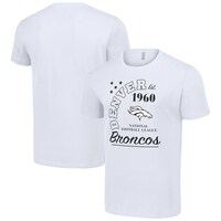 Men's Starter  White Denver Broncos City Arch Team T-Shirt