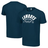 Men's Starter  Navy Dallas Cowboys Half Ball Team T-Shirt