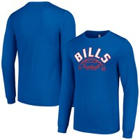 Men's Starter  Royal Buffalo Bills Half Ball Team Long Sleeve T-Shirt