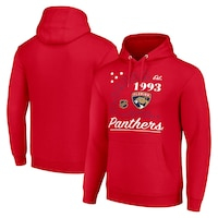 Men's Starter  Red Florida Panthers Arch City Team Graphic Fleece Pullover Hoodie