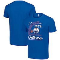 Men's Starter  Royal Edmonton Oilers Arch City Team Graphic T-Shirt