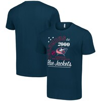 Men's Starter  Navy Columbus Blue Jackets Arch City Team Graphic T-Shirt