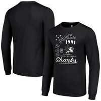 Men's Starter  Black San Jose Sharks Arch City Theme Graphic Long Sleeve T-Shirt