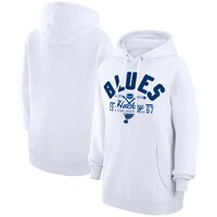 Men's Starter  White St. Louis Blues Puck Pullover Hoodie