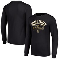 Men's Starter  Black Vegas Golden Knights Puck Long Sleeve T-Shirt