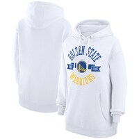 Women's G-III 4Her by Carl Banks  White Golden State Warriors City Pullover Hoodie