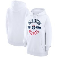 Women's G-III 4Her by Carl Banks  White Washington Wizards City Pullover Hoodie