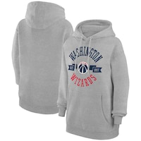 Women's G-III 4Her by Carl Banks  Heather Gray Washington Wizards City Pullover Hoodie