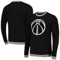Men's Stadium Essentials Black Washington Wizards Club Level Pullover Sweatshirt