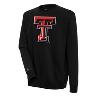 Men's Antigua  Black Texas Tech Red Raiders Victory Pullover Sweatshirt