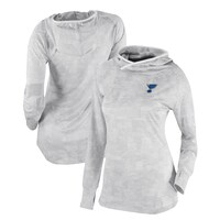 Women's Columbia White St. Louis Blues Omni-Wick Sunday Ball Pullover Hoodie