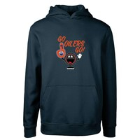 Youth Levelwear  Navy Edmonton Oilers Podium Pullover Hoodie