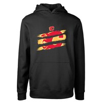 Youth Levelwear  Black Calgary Flames Podium Pullover Hoodie