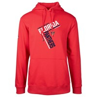 Men's Levelwear  Red Florida Panthers Podium Fleece Pullover Hoodie