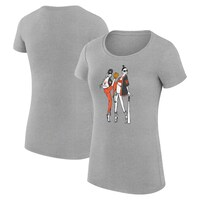 Women's G-III 4Her by Carl Banks  Heather Gray San Francisco Giants Baseball Girls Fitted T-Shirt