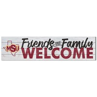 Midwestern State Mustangs 10" x 40" Friends & Family Welcome Sign