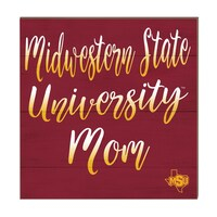 Midwestern State Mustangs 10'' x 10'' Mom Plaque