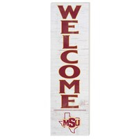Midwestern State Mustangs 10'' x 35'' Indoor/Outdoor Welcome Sign