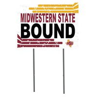 Midwestern State Mustangs 18" x 24" Team Yard Sign
