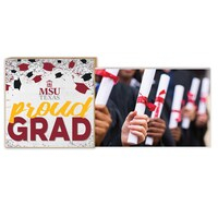 Midwestern State Mustangs 5" x 10.5" Proud Grad Floating Photo Frame