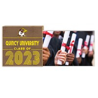 Quincy Hawks 5" x 10.5" Class of '23 Floating Photo Frame