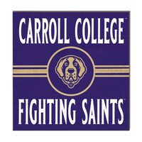 Carroll College Fighting Saints 10'' x 10'' Retro Team Sign