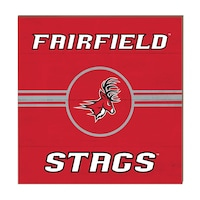 Fairfield Stags 10'' x 10'' Retro Team Sign