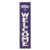 Carroll College Fighting Saints 12'' x 48'' Welcome Outdoor Leaner
