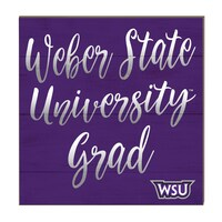 Weber State Wildcats 10" x 10" Grad Plaque