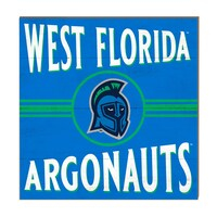West Florida Argonauts 10'' x 10'' Retro Team Sign