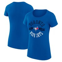 Women's G-III 4Her by Carl Banks Royal Toronto Blue Jays City Graphic Fitted T-Shirt