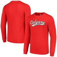 Men's Starter Red Calgary Flames Tailsweep T-Shirt