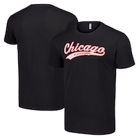 Men's Starter Black Chicago Blackhawks Tailsweep T-Shirt