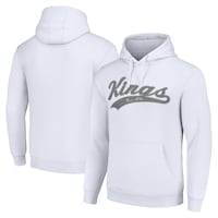 Men's Starter White Los Angeles Kings Tailsweep Fleece Tri-Blend Pullover Hoodie