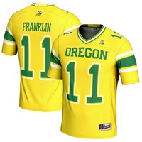 Men's GameDay Greats Troy Franklin Yellow Oregon Ducks NIL Player Football Jersey