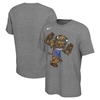 Unisex Nike Heather Charcoal Oklahoma City Thunder Team Mascot T-Shirt