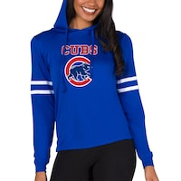Women's Concepts Sport  Royal Chicago Cubs Marathon Lightweight Lounge Pullover Hoodie