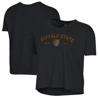Women's Alternative Apparel  Black Buffalo State Bengals Retro Jersey Headliner Cropped T-Shirt