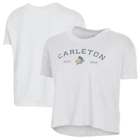 Women's Alternative Apparel  White Carleton Knights Retro Jersey Headliner Cropped T-Shirt